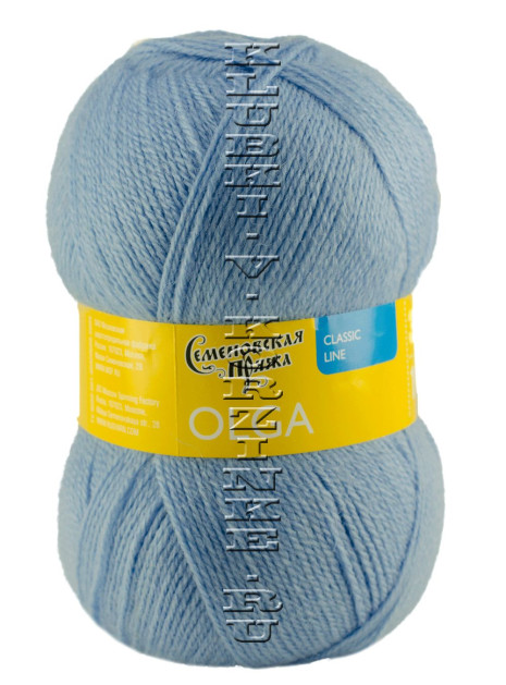Пряжа Семеновская «Ольга» - (3 - Голубой)