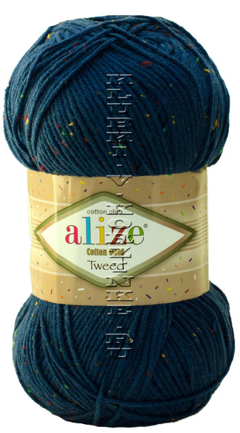 Пряжа Cotton Gold  Tweed Alize - (279 - Синий)