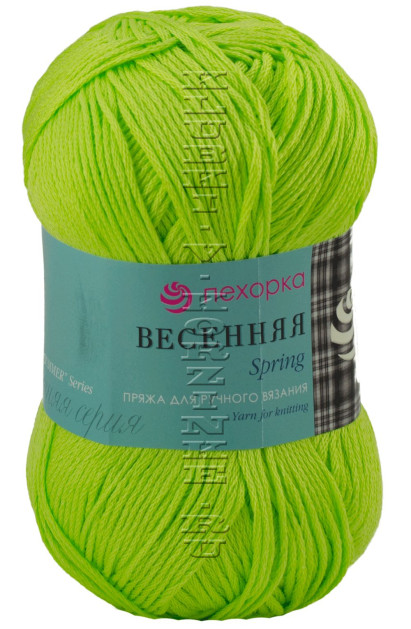 Пряжа Пехорка "Весенняя" - (483 - Незрелый лимон)