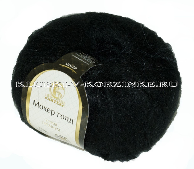 Пряжа Камтекс «Мохер Голд» - (003 - Черный)