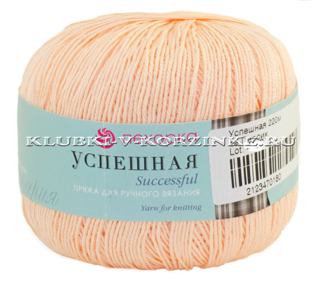 Пряжа Пехорка «Успешная» - (18 - Персик)