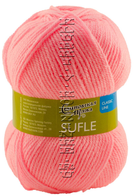 Пряжа Семеновская «Суфле» - (79 - Ярко-розовый)