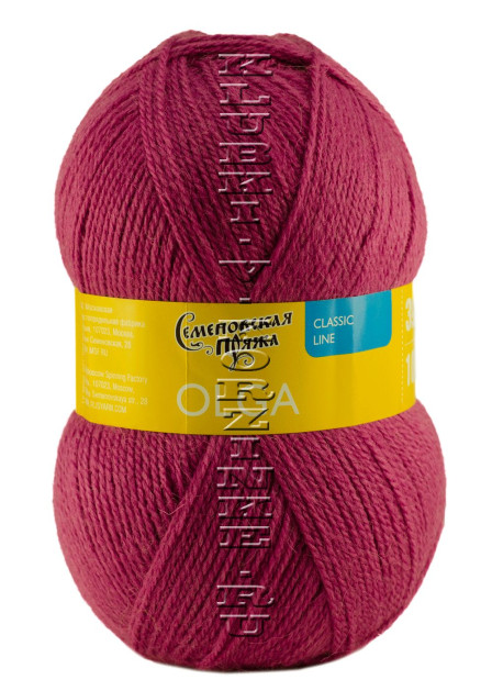 Пряжа Семеновская «Ольга» - (50 - Фуксия)