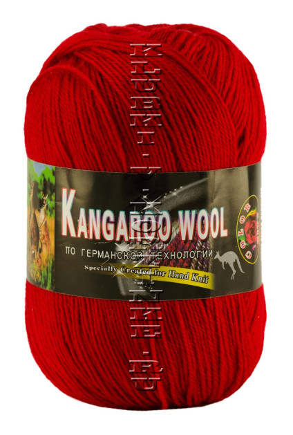 Пряжа «Kangaroo Wool» Color City - (2221 - Красный)