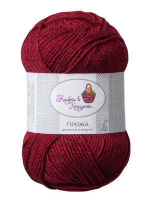 Пряжа «Алетта» - (024 - Вишневый) 50 г / 140 м80% акрил объемный; 20% микрофибра