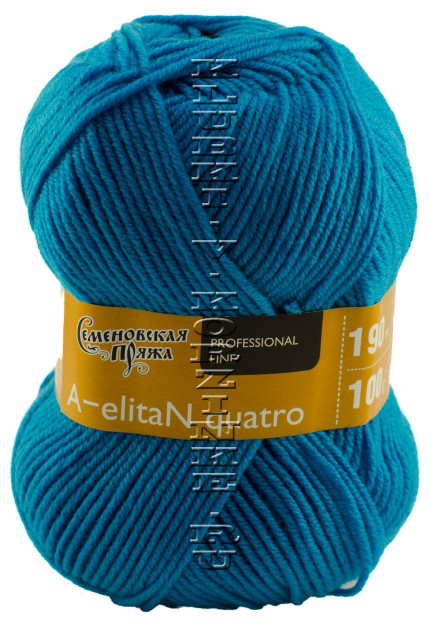 Пряжа Семеновская «АэлитаН кватро» - (211 - Т.бирюзовый)