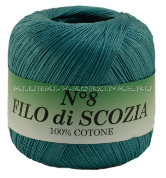 Пряжа Filo di Scozia №8 - (132 - Лазурный)