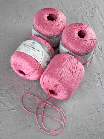 Пряжа Камтекс «Хлопок Мерсеризованный» - (088 - Брусника)