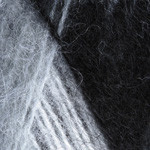 Пряжа YarnArt "ANGORA DE LUXE COLOR" - (11 - Черно-серо-белый)