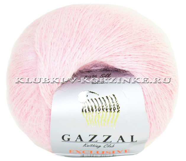Пряжа GAZZAL (Газзал) "EXCLUSIVE" - (9903 - Бледно-розовый)