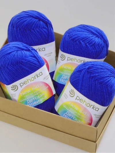 Пряжа Пехорка «Детская новинка» - (26 - Василек)