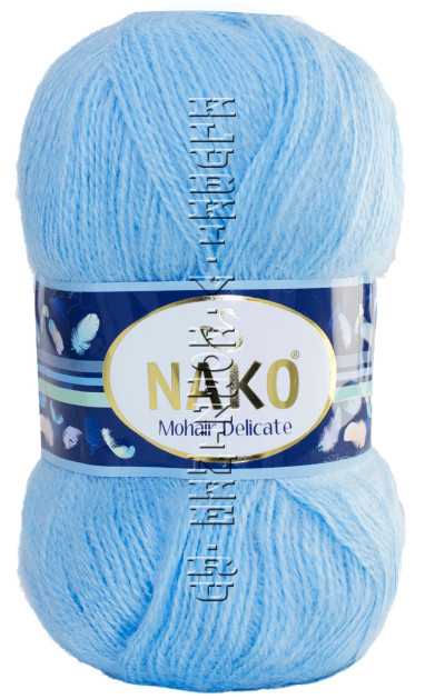 Пряжа Mohair Delicate Nako - (6119 - Светло - голубой)