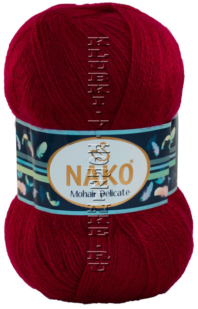 Пряжа Mohair Delicate Nako - (6109 - Красный)