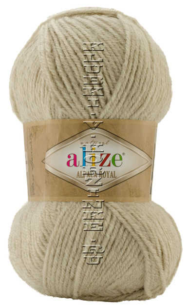 Пряжа Alpaca Royal Alize - (152 - Бежевый меланж)