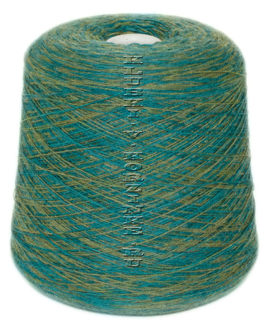 Пряжа в бобинах Merinos Printed (4422 - Зеленый, трава, петроль)
