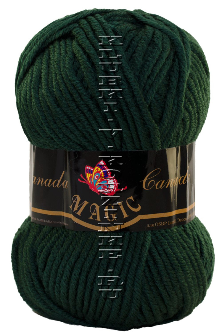 Пряжа Magic «Canada» - (3707 - Темно-изумрудный) - купить в Москве по ...