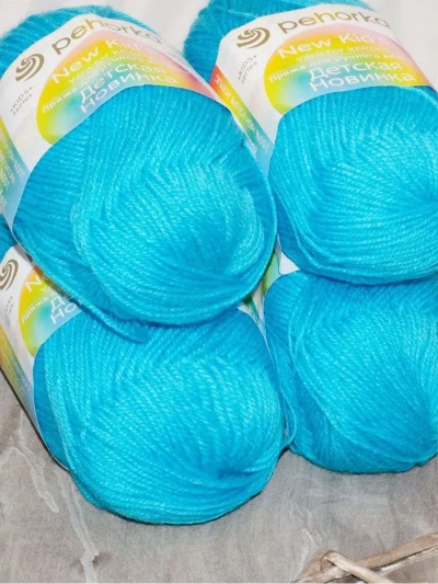 Пряжа Пехорка «Детская новинка» - (583 - Бирюза)