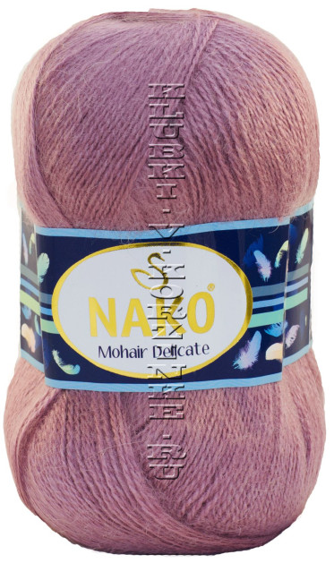 Пряжа Mohair Delicate Nako - (6114 - Светлая пыльная сирень)
