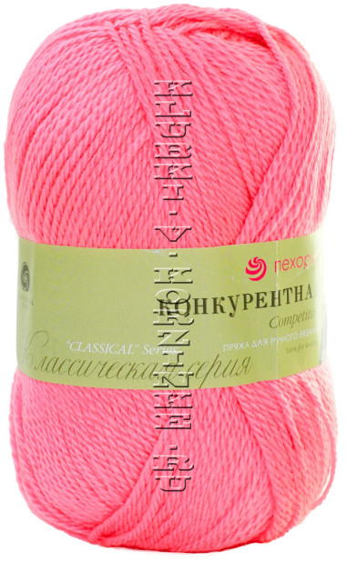 Пряжа Пехорка «Конкурентная» - (378 - Герань)