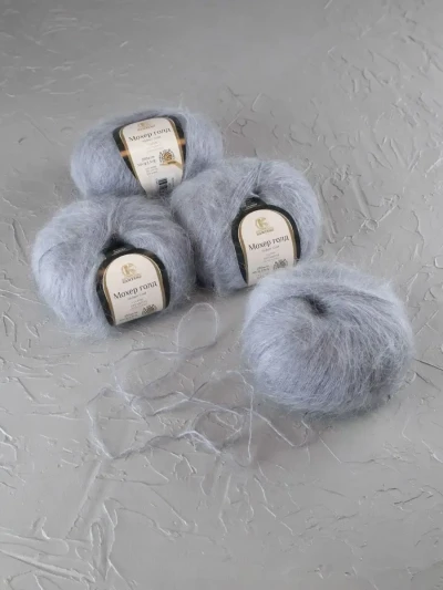 Пряжа Камтекс «Мохер Голд» - (169 - Серый)