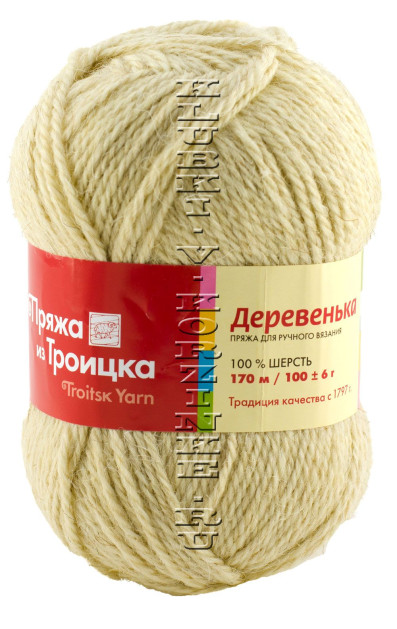 Троицкая пряжа «Деревенька» - (2440 - Натуральный)
