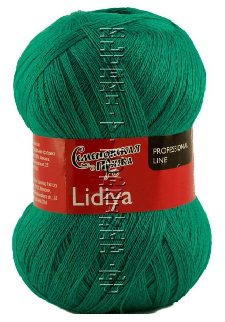 Пряжа Семеновская «Лидия ПШ» - (920 - Зеленая бирюза)