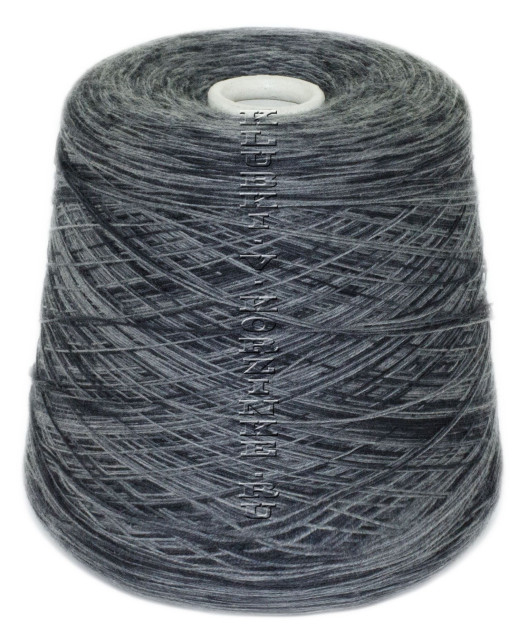 Пряжа в бобинах Merinos Printed (4433 - Серый, чёрный)