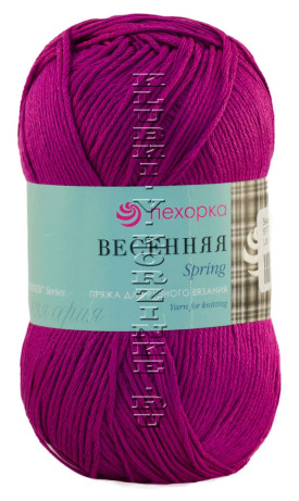 Пряжа Пехорка "Весенняя" - (87 - Т.лиловый)