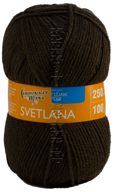 Пряжа Семеновская «Светлана» - (70666 - Кофе)