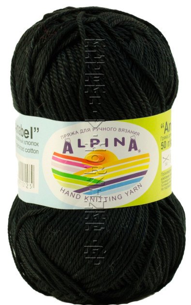 Пряжа Alpina «Anabel» - (001 - Черный)