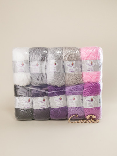 Пряжа «Милашка» набор «Французская палитра»