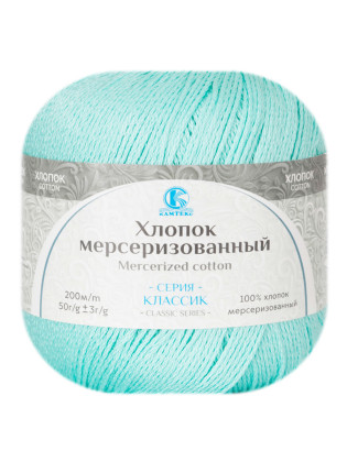 Пряжа Камтекс «Хлопок Мерсеризованный» - (025 - Мята)