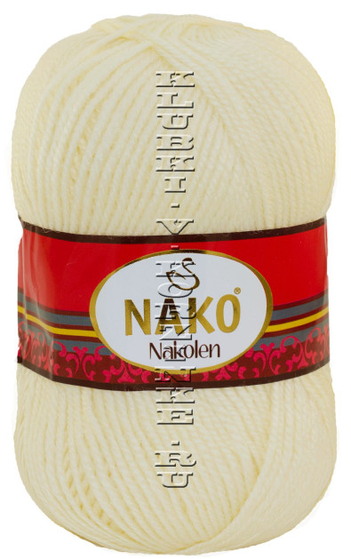 Пряжа Nakolen Nako - (256 - Кремовый)