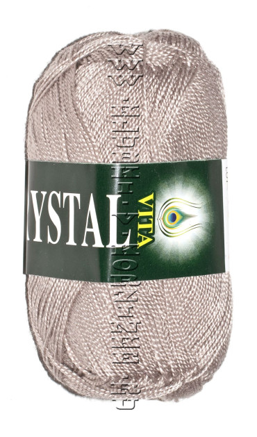 Пряжа VITA «CRYSTAL» - (5667 - Серебристо-бежевый)