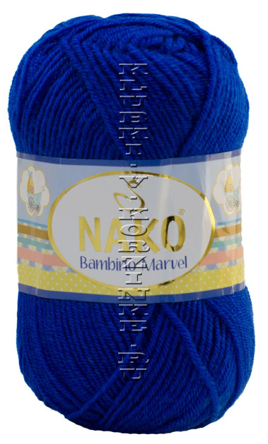 Пряжа NAKO "Bambino Marvel" - (9016 - Василек)