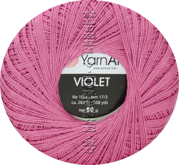 Пряжа YarnArt Violet - (75 - Темно-розовый)