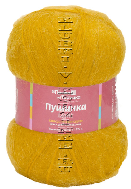 Пряжа Троицкая «Пушинка Light» - (1268 - Горчица)