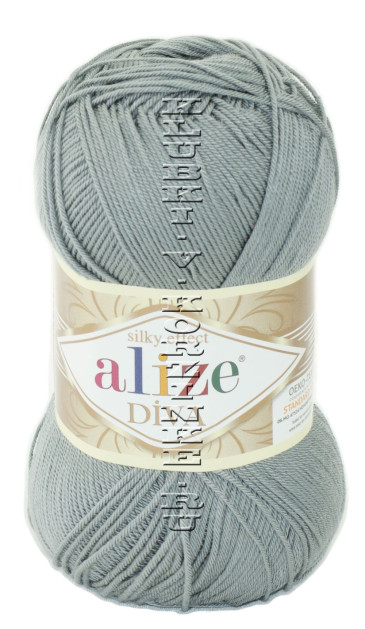 Пряжа Alize DIVA - (87 - Угольно - серый)