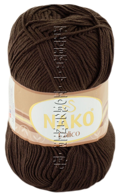 Пряжа Calico Nako - (6962 - Коричневый)