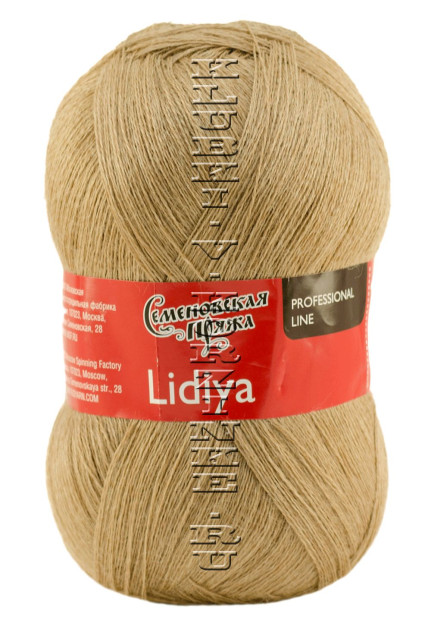 Пряжа Семеновская «Лидия ПШ» - (52038 - Бежевый меланж)