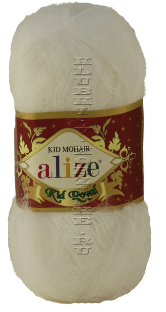 Пряжа KID ROYAL 50 Alize - (55 - Белый)