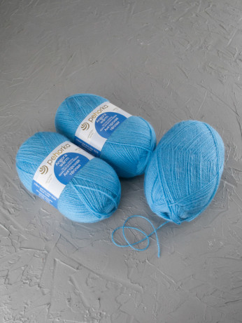 Пряжа Пехорка «Ангорская теплая» - (05 - Голубой)
