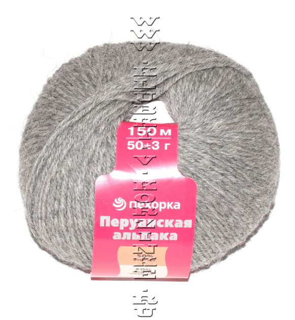 Пряжа Пехорка "Перуанская альпака" - (414 - Меланж)