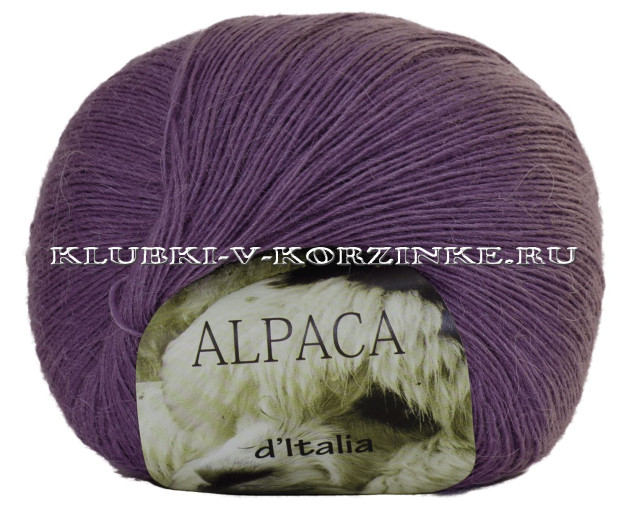 Пряжа Alpaca d'Italia Seam - (17 - Тёмная сирень)