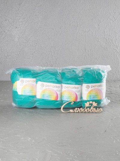 Пряжа Пехорка «Детский каприз» - (335 - Изумруд)