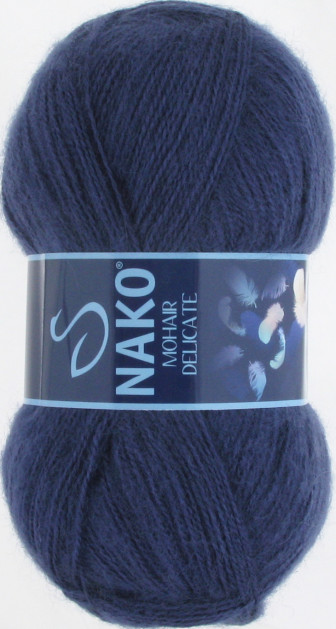 Пряжа Mohair Delicate Nako - (6146 - Джинсовый)