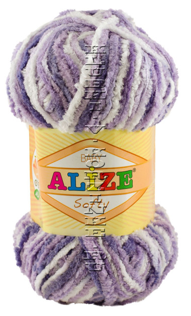Пряжа Softy Alize - (51627 - Сиреневый)