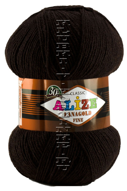Пряжа Lanagold Fine Alize - (545 - Коричневый)
