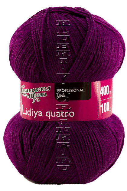 Пряжа Семеновская «Лидия ПШ кватро» - (1441 - Т.орхидея)