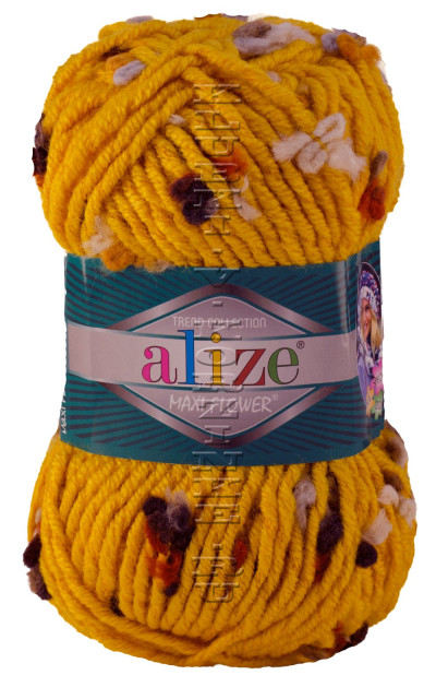 Пряжа Flower Alize - (5266 - Желтый)